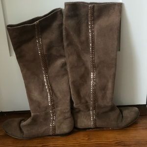 Michael Kors embellished suede boot